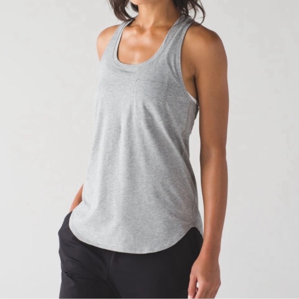 Lululemon Everyday Razorback Top - grey